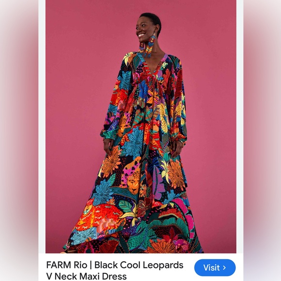 FARM Rio Cool Leopards Maxi Dress - Picture 2 of 5